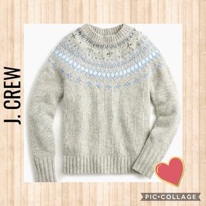 J. Crew Woman Embellished Knit Sweater
